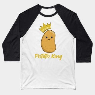 Cute Kawaii Potato King Baseball T-Shirt